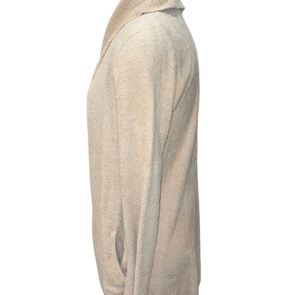 Barefoot Dreams Women’s Cardigan Sz M Tan Open Front Long Sleeve Cozy Chic Lite - Picture 5 of 11